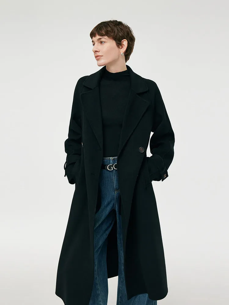 Cashmere And Wool Unisex Wrap Coat sold by Goelia product image thumbnail 2