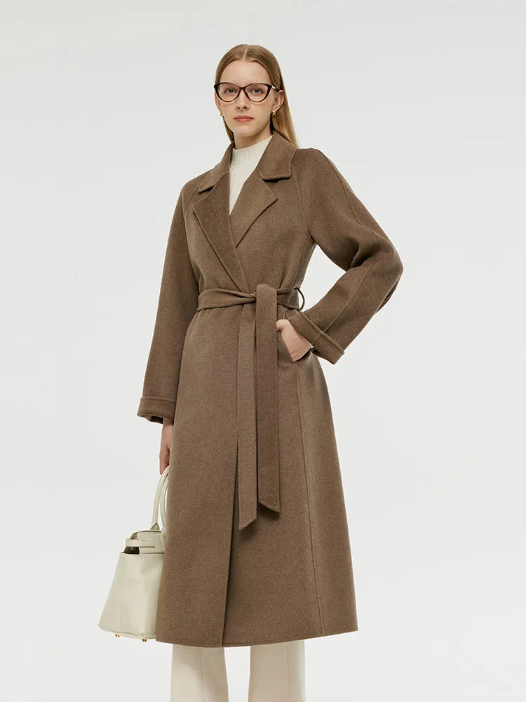 Cashmere Wool Unisex Wrap Coat sold by Goelia