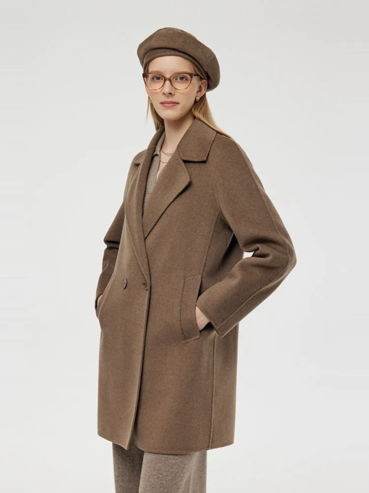 Cashmere And Wool Women Mid-Length Coat sold by Goelia product image thumbnail 4