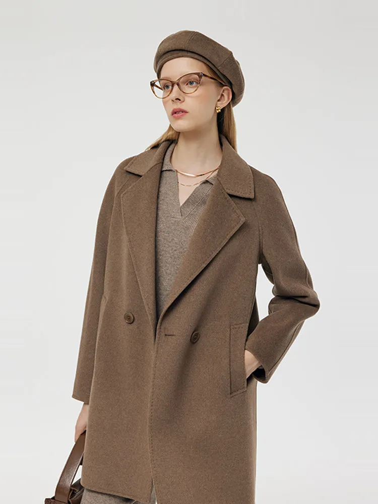 Cashmere And Wool Women Mid-Length Coat sold by Goelia product image thumbnail 2