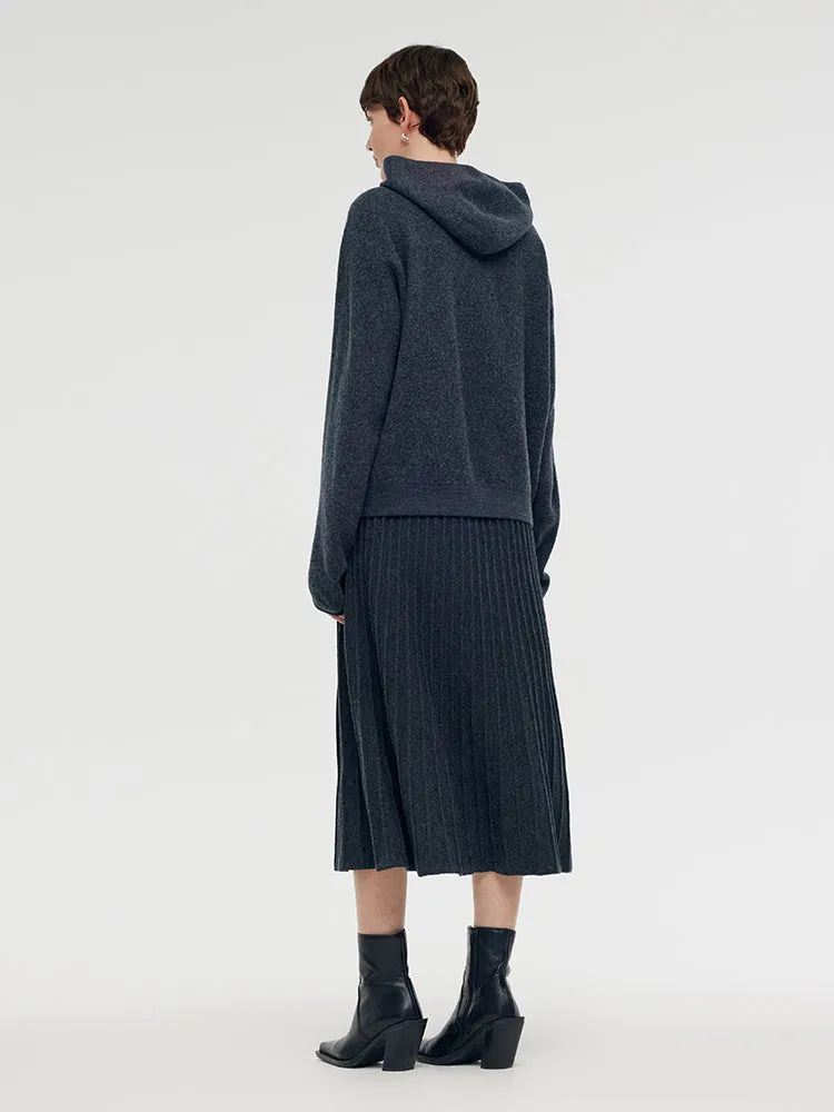 100% Brushed Wool Zip-Up Unisex Hoodie sold by Goelia product image thumbnail 4