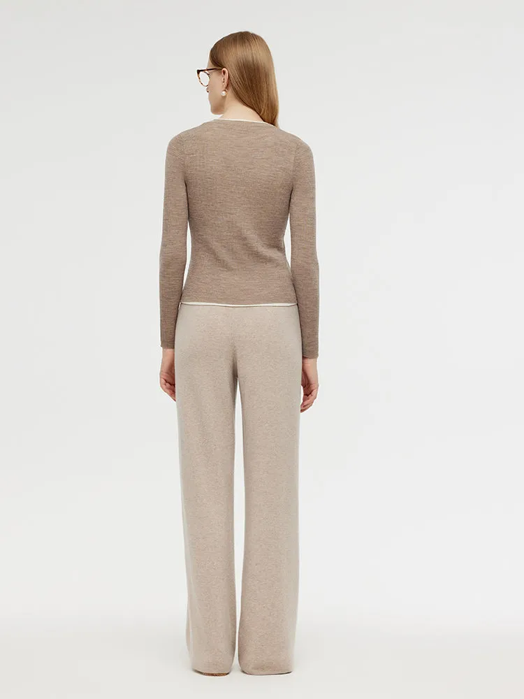 100% Wool Patchwork Women Knit Top sold by Goelia product image thumbnail 3