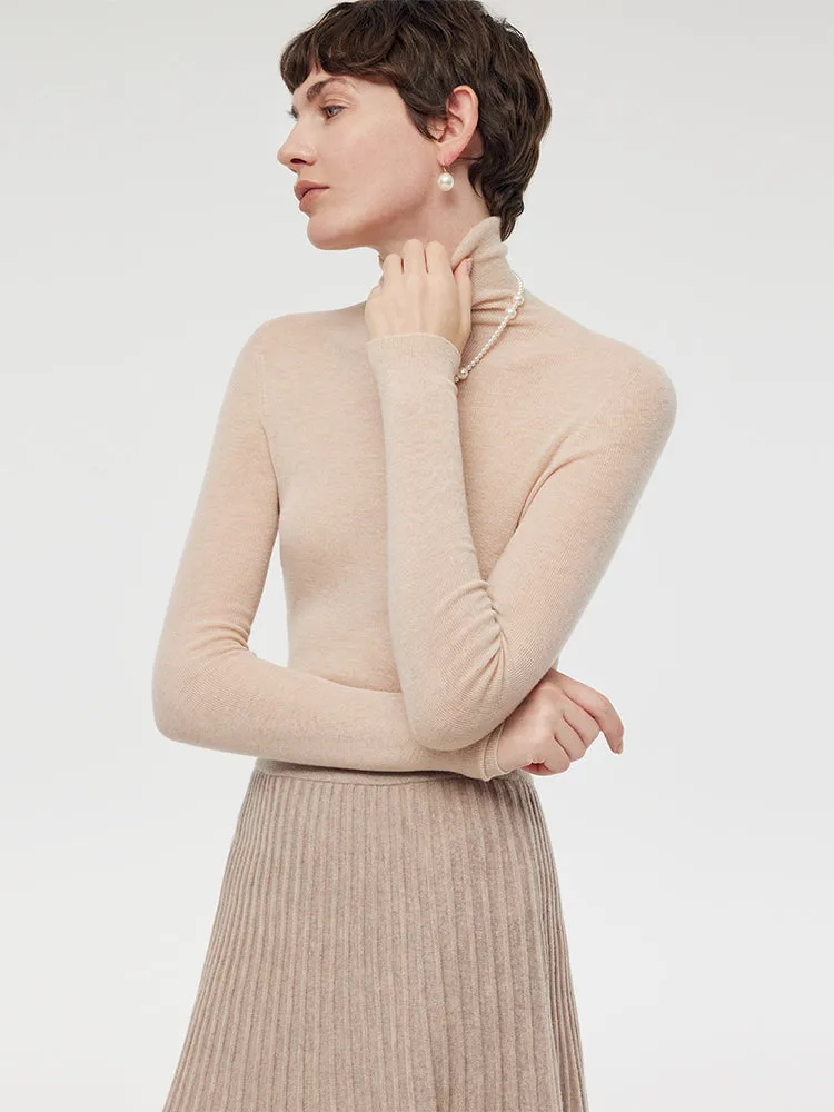 100% Wool Turtleneck Women Knit Top sold by Goelia product image thumbnail 4