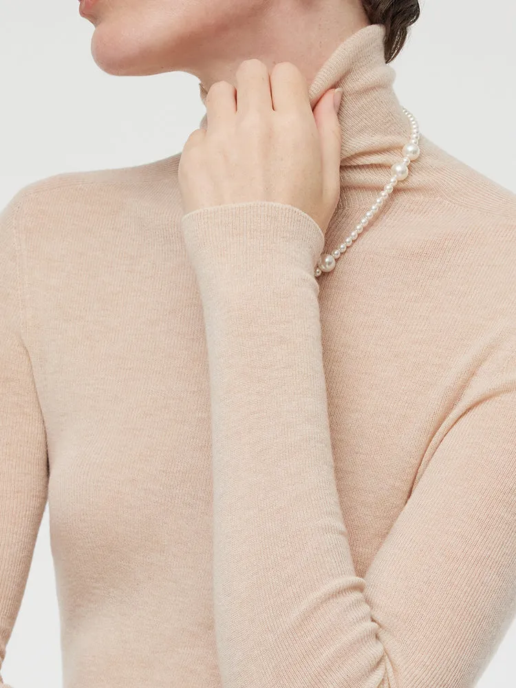 100% Wool Turtleneck Women Knit Top sold by Goelia product image thumbnail 5
