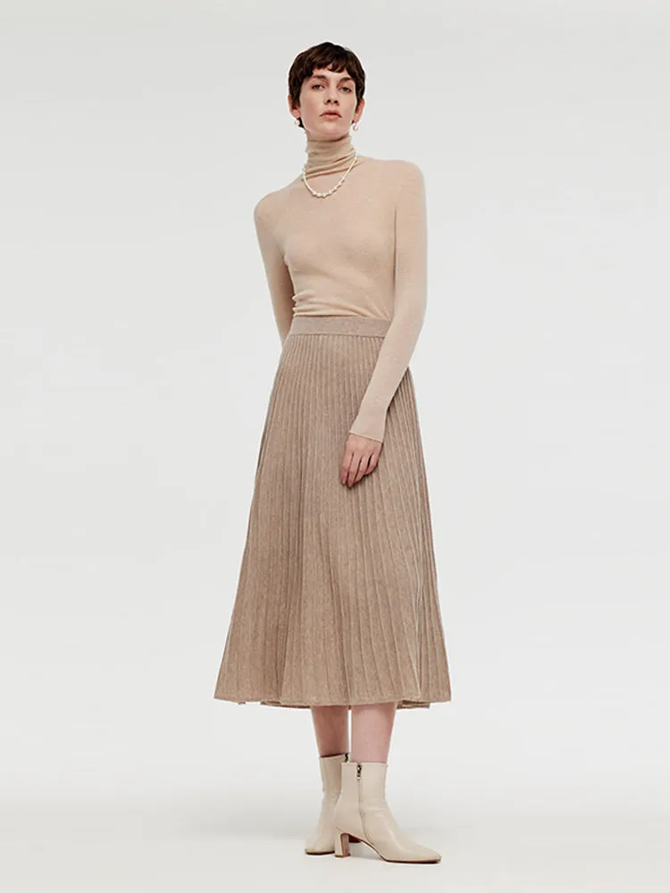 100% Wool Turtleneck Women Knit Top sold by Goelia product image thumbnail 2