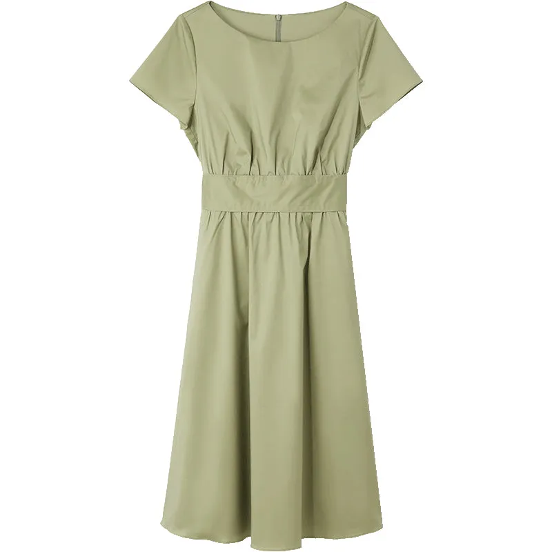 Round Neck Short Sleeve Cotton Maxi Dress sold by Goelia product image thumbnail 5