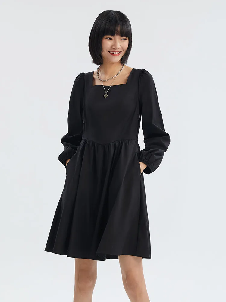 Denim Vest And Black Mini Dress Two-Piece Set sold by Goelia product image thumbnail 2