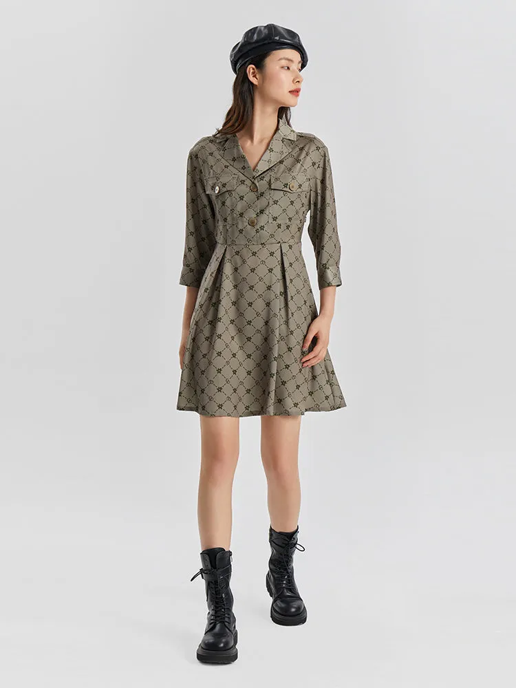 Woolen Print Dress With Shawl sold by Goelia product image thumbnail 3