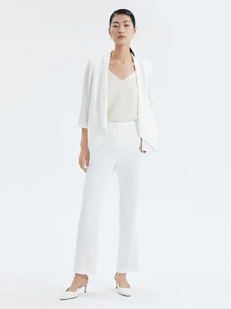 White Skinny Calf Pants sold by Goelia product image thumbnail 4