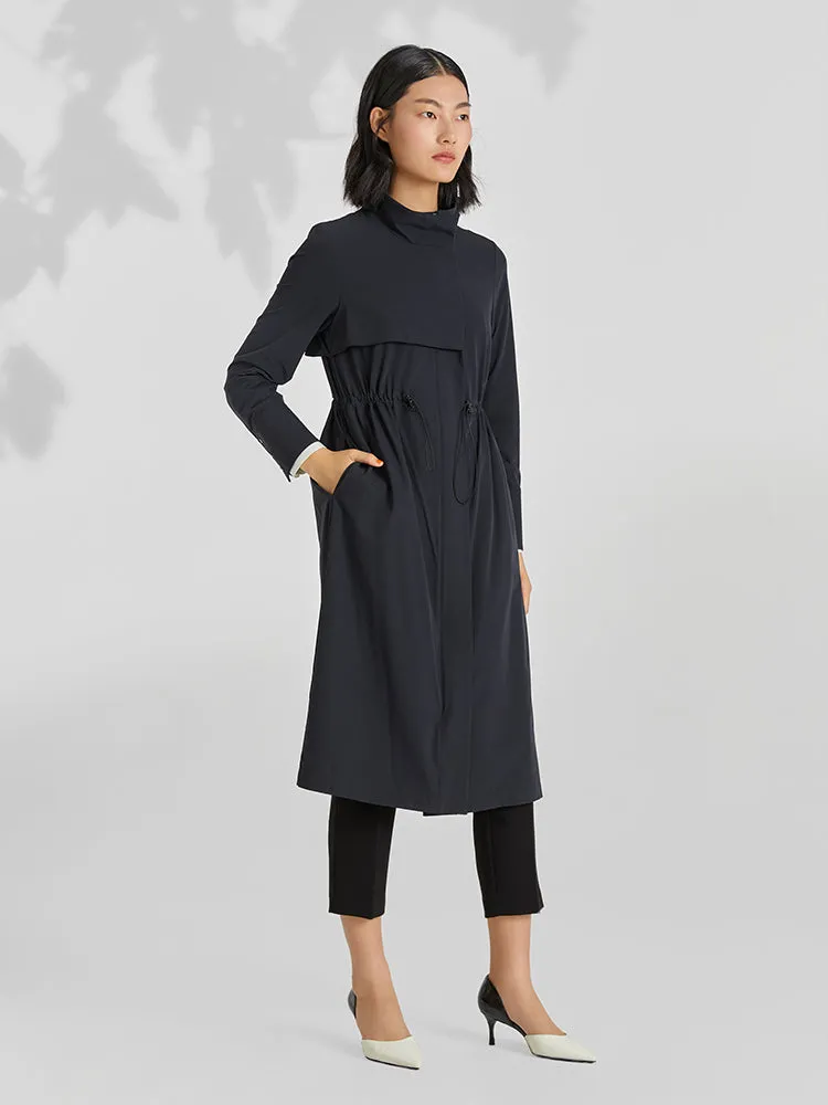 Elastic Gathered Waist Trench Coat sold by Goelia product image thumbnail 4