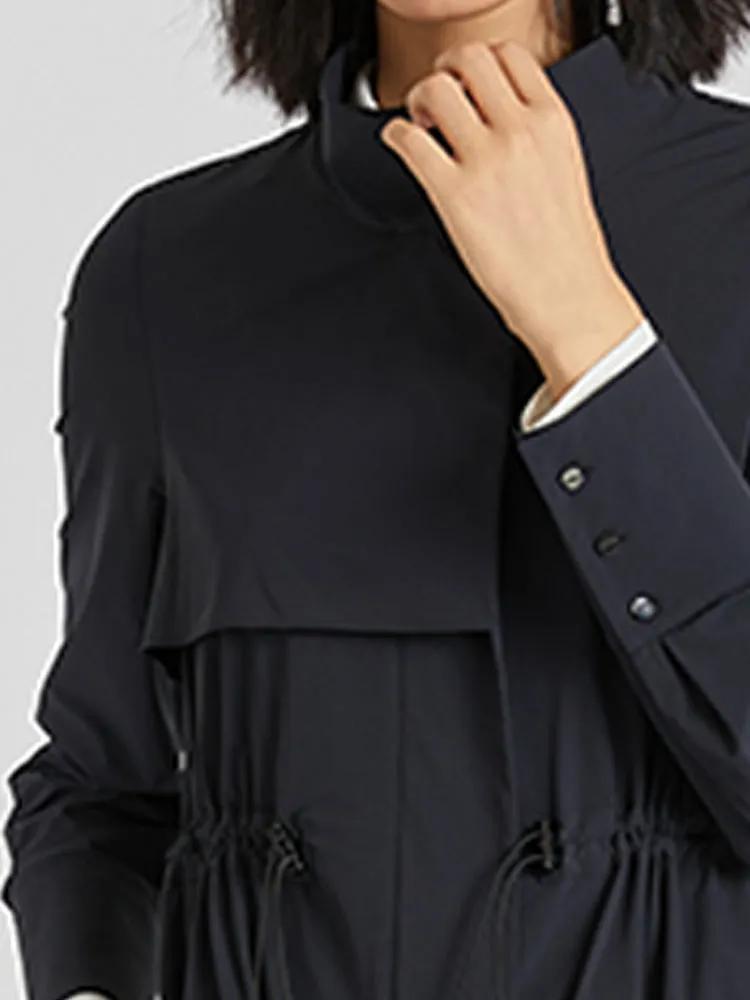 Elastic Gathered Waist Trench Coat sold by Goelia product image thumbnail 5