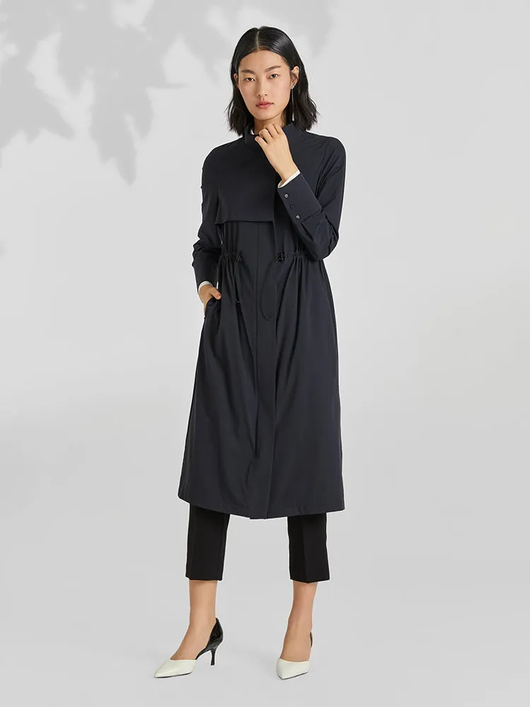 Elastic Gathered Waist Trench Coat sold by Goelia product image thumbnail 3