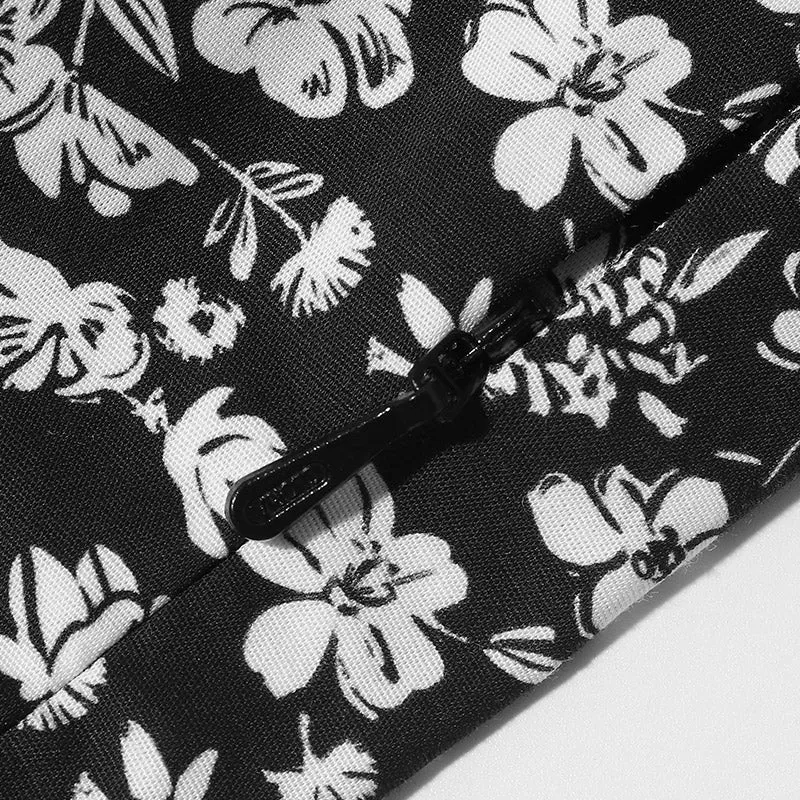 Black Printed Square Neck Mini Dress sold by Goelia product image thumbnail 5