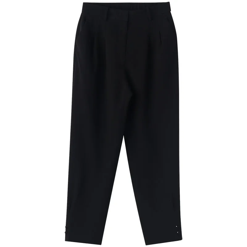 Black Acetate Tapered Trousers sold by Goelia product image thumbnail 5