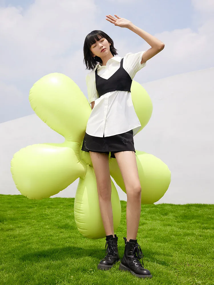 Women Shirt With Tank Top Two-Piece Set sold by Goelia