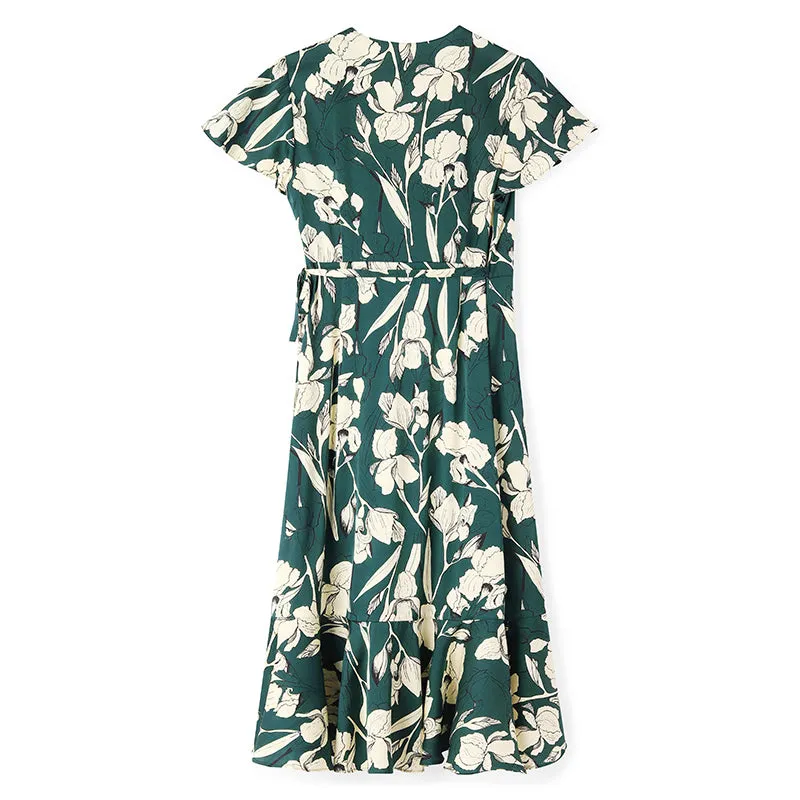 19 Momme Printed Silk Maxi Dress sold by Goelia product image thumbnail 5