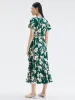 19 Momme Printed Silk Maxi Dress sold by Goelia