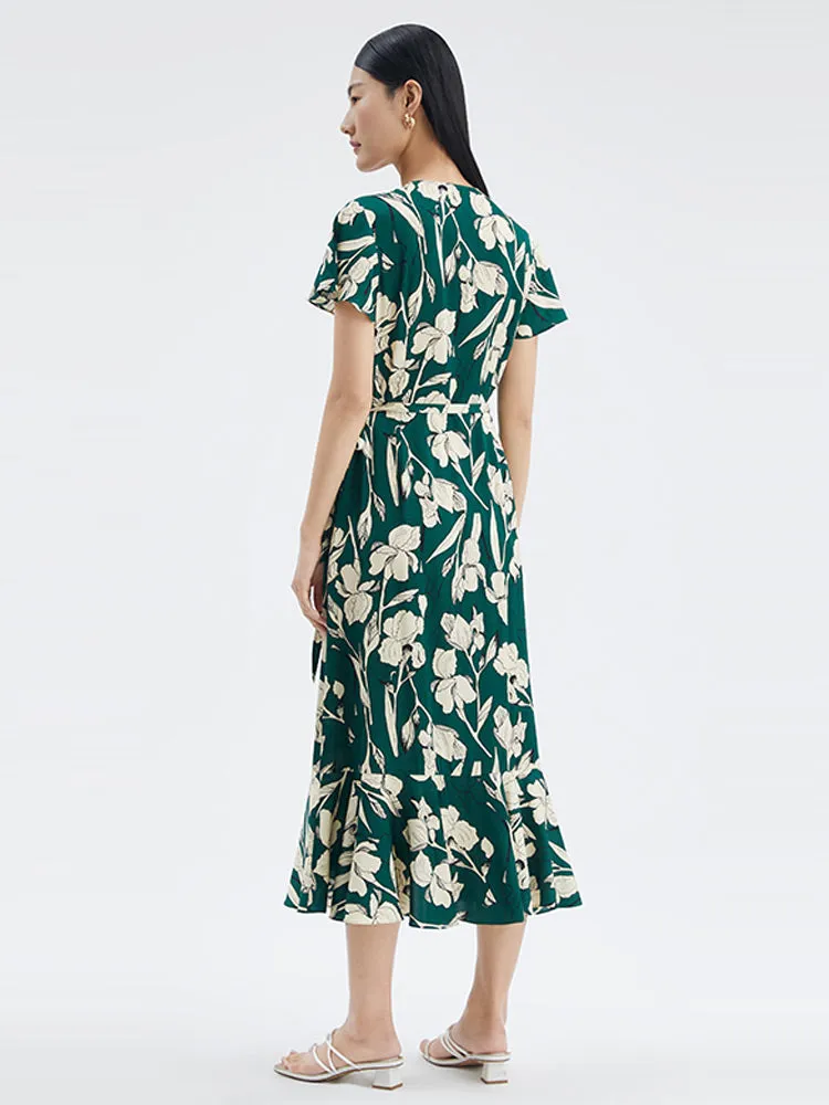 19 Momme Printed Silk Maxi Dress sold by Goelia product image thumbnail 3