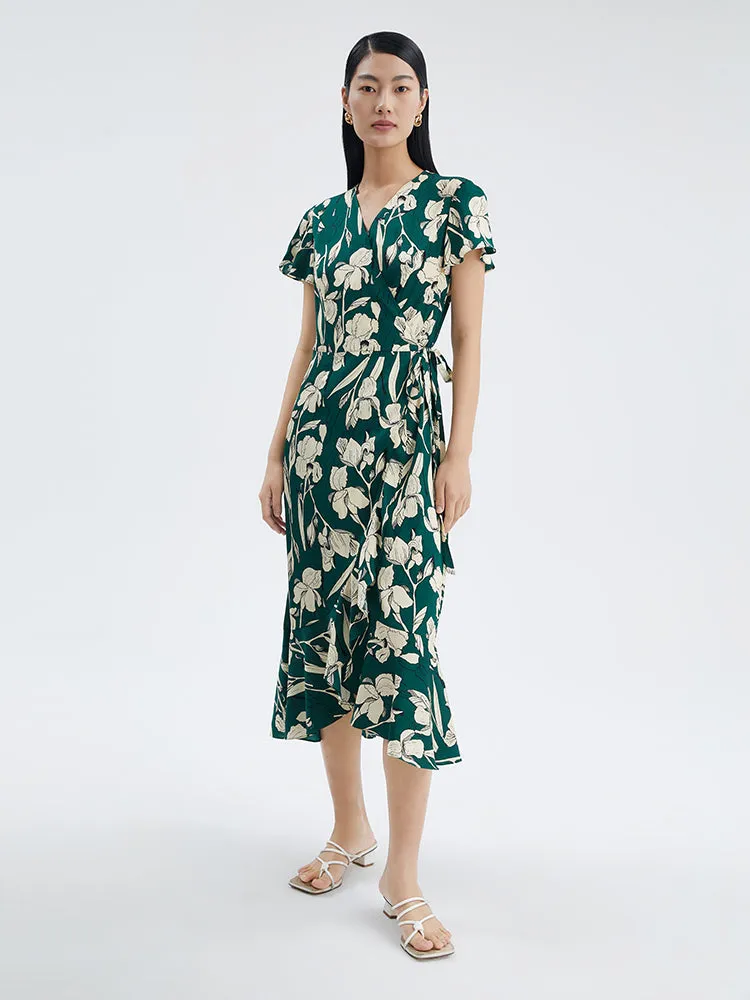 19 Momme Printed Silk Maxi Dress sold by Goelia product image thumbnail 2