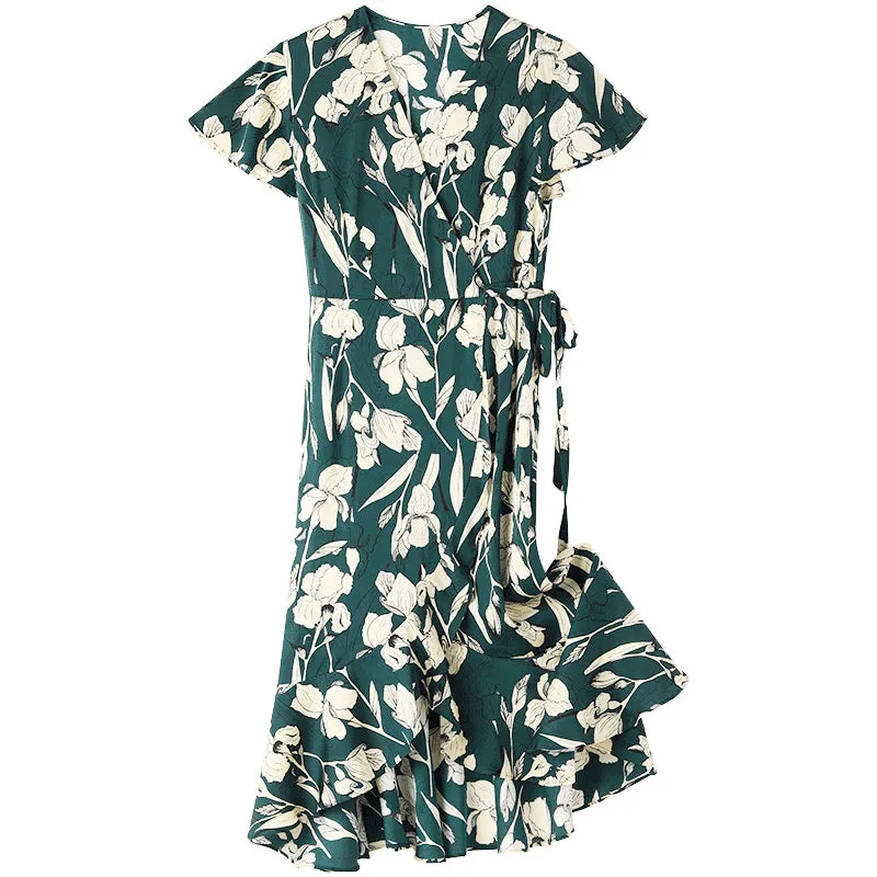 19 Momme Printed Silk Maxi Dress sold by Goelia product image thumbnail 4