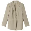 Washable Worsted Wool Women Blazer sold by Goelia