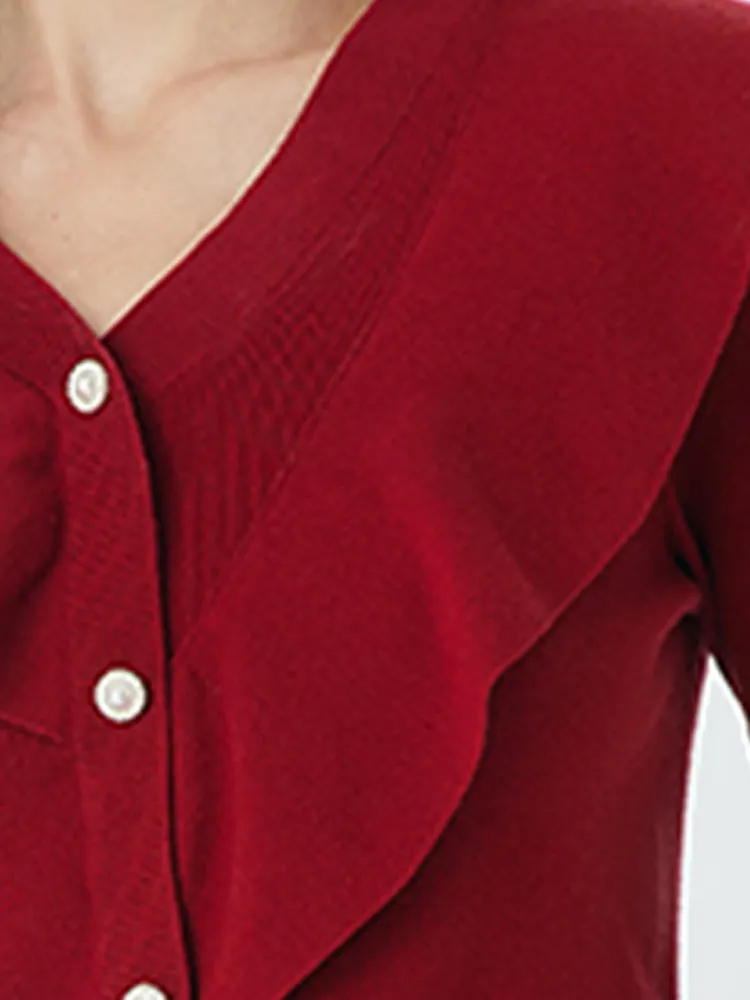 Knit Top And Mesh Skirts Two-Piece Set sold by Goelia product image thumbnail 4