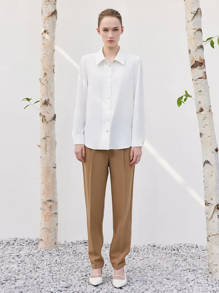 Camel Ankle Length Pants sold by Goelia product image thumbnail 5