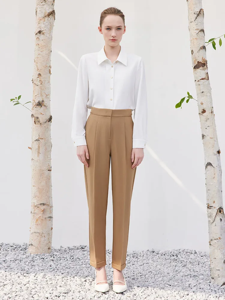 Camel Ankle Length Pants sold by Goelia product image thumbnail 4