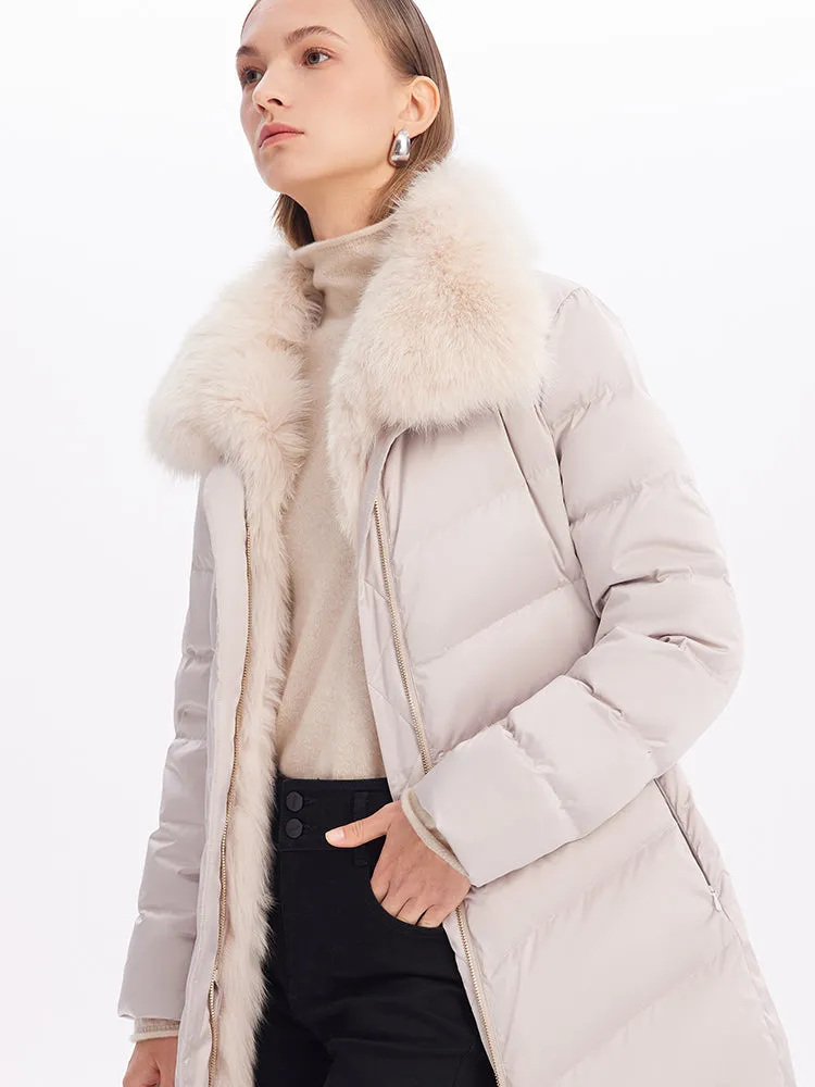 Fox Fur Collar Goose Down Garment sold by Goelia product image thumbnail 3