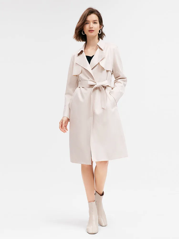 Faux Suede Trench Coat sold by Goelia product image thumbnail 4