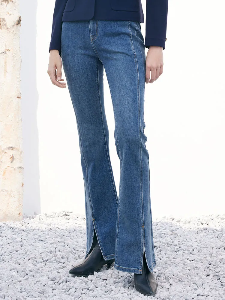 Dark Slit Flare Jeans sold by Goelia product image thumbnail 5