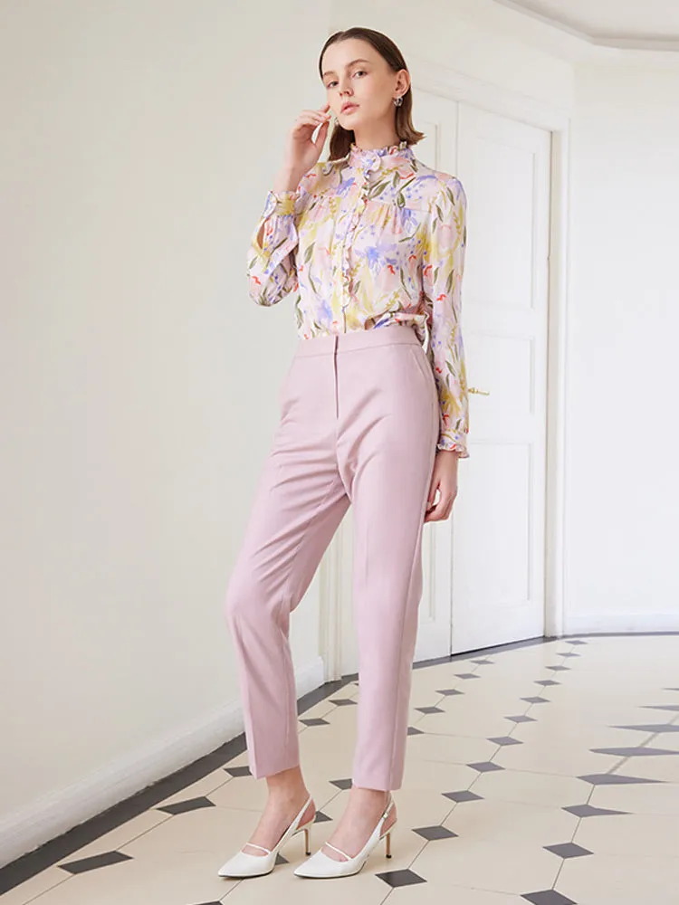 19 Momme Mulberry Silk Floral Shirt sold by Goelia product image thumbnail 2