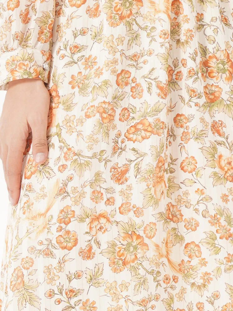 Gold Satin Chiffon Dress And Vest Two-piece Set sold by Goelia product image thumbnail 5