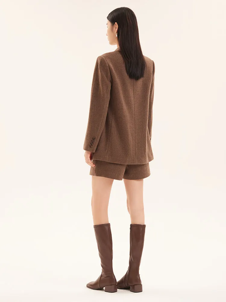 Brown Washable Woolen Blazer sold by Goelia product image thumbnail 3