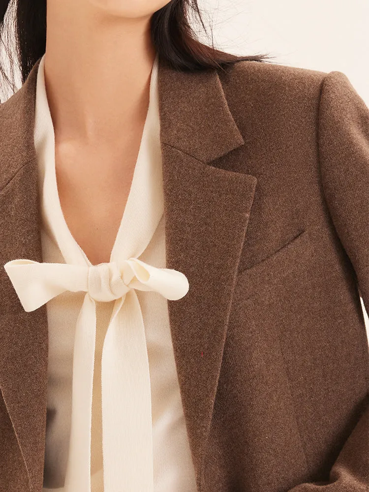 Brown Washable Woolen Blazer sold by Goelia product image thumbnail 4