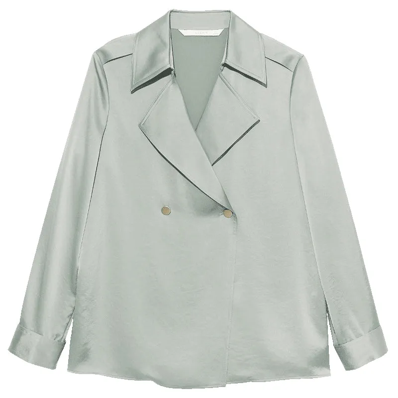 Triacetate Lapel Long-Sleeve Blazer sold by Goelia product image thumbnail 5