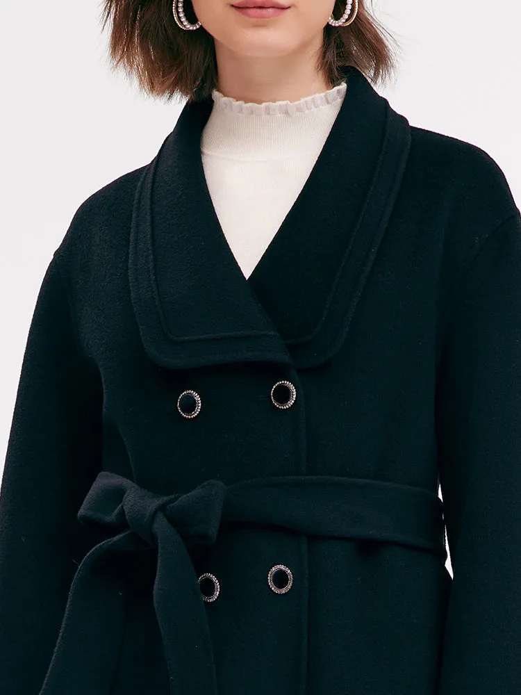 Tencel Woolen Lapel Women Coat sold by Goelia product image thumbnail 4