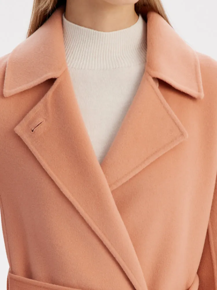 Double Face Woolen Wrap Women Coat sold by Goelia product image thumbnail 3