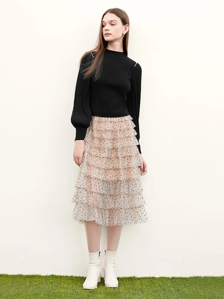 Overlay Polka Dot Tulle Skirt sold by Goelia product image thumbnail 2