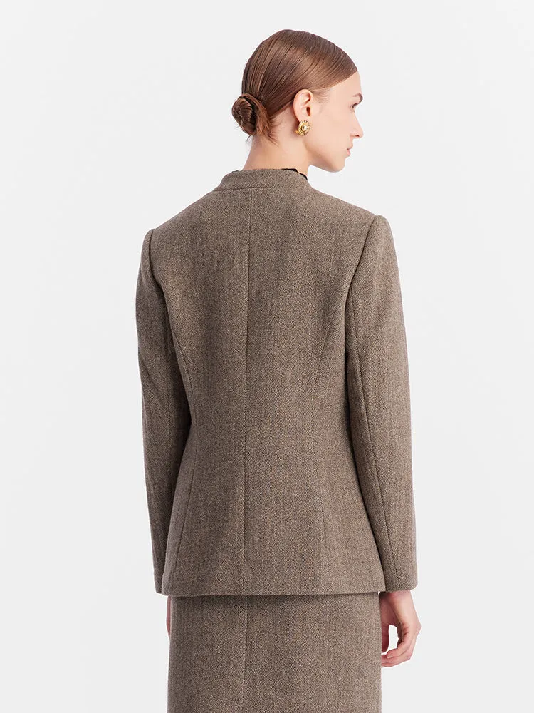 Washable Wool Slim-Fit Women Blazer sold by Goelia product image thumbnail 3