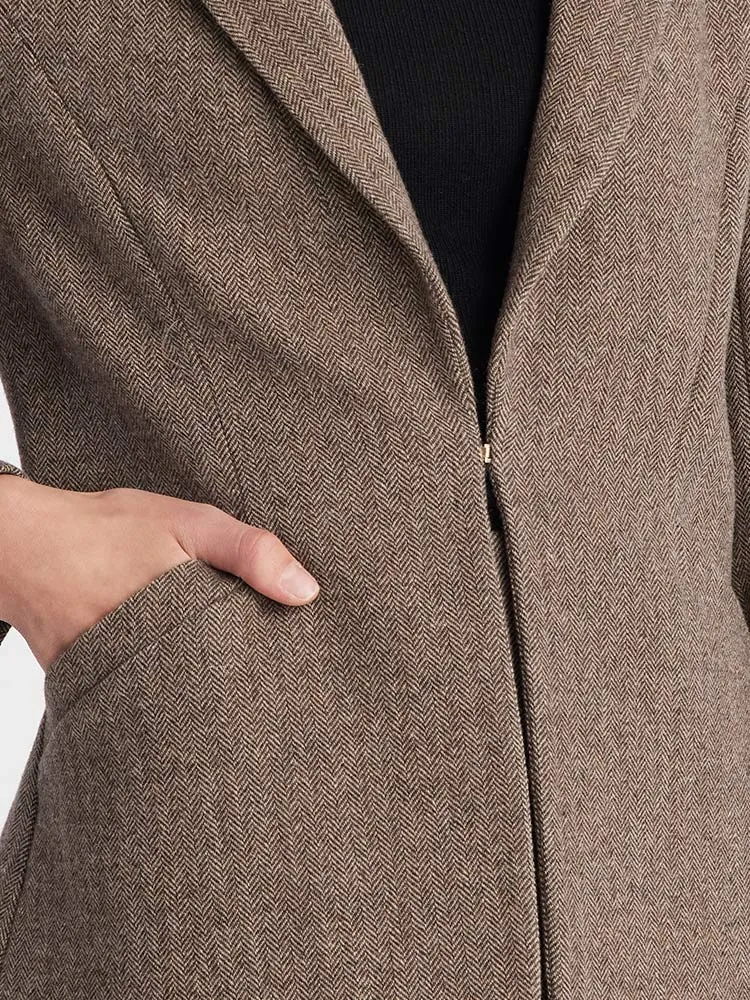 Washable Wool Slim-Fit Women Blazer sold by Goelia product image thumbnail 4