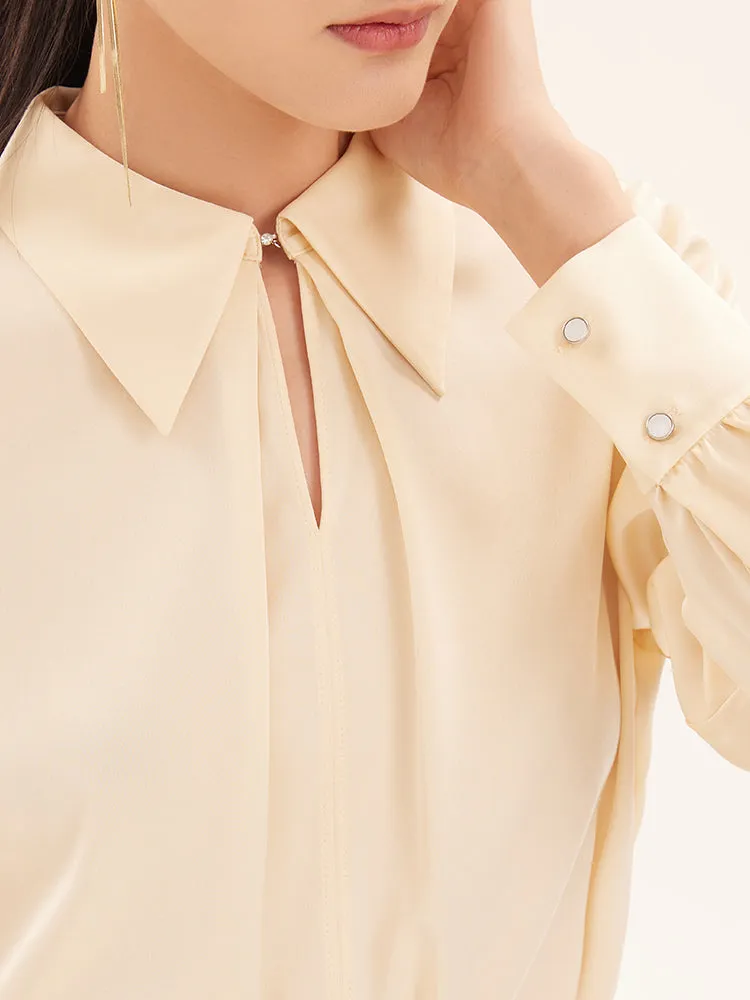 22 Momme Silk Pleated Women Blouse sold by Goelia product image thumbnail 4