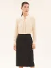 22 Momme Silk Pleated Women Blouse sold by Goelia