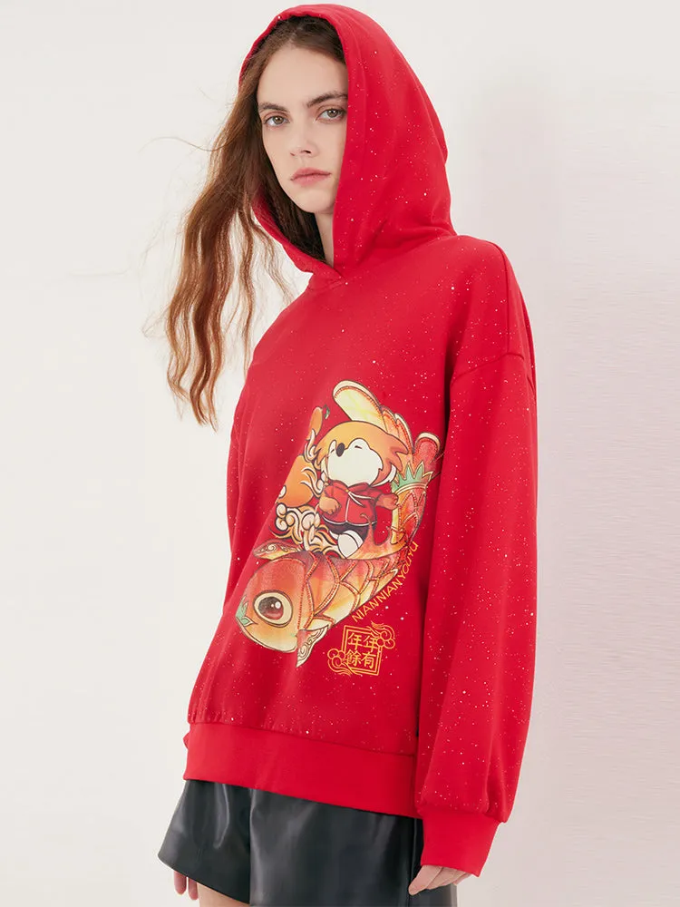 China Red Cartoon Printed Hoodie sold by Goelia product image thumbnail 5