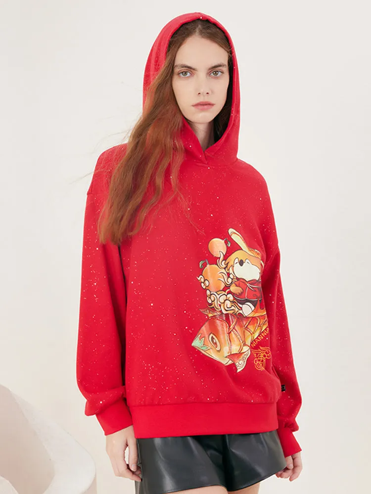 China Red Cartoon Printed Hoodie sold by Goelia product image thumbnail 4