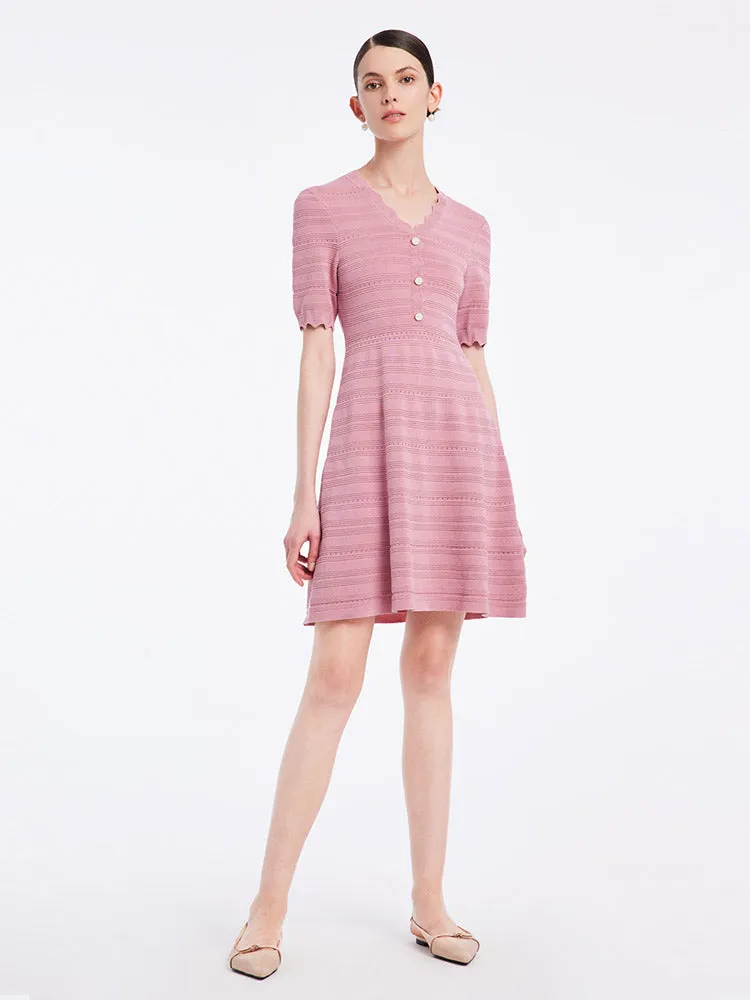 Tencel Woolen Knitted Mini Dress sold by Goelia product image thumbnail 2