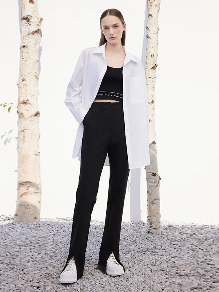 White Oversized Cotton Shirt sold by Goelia product image thumbnail 3