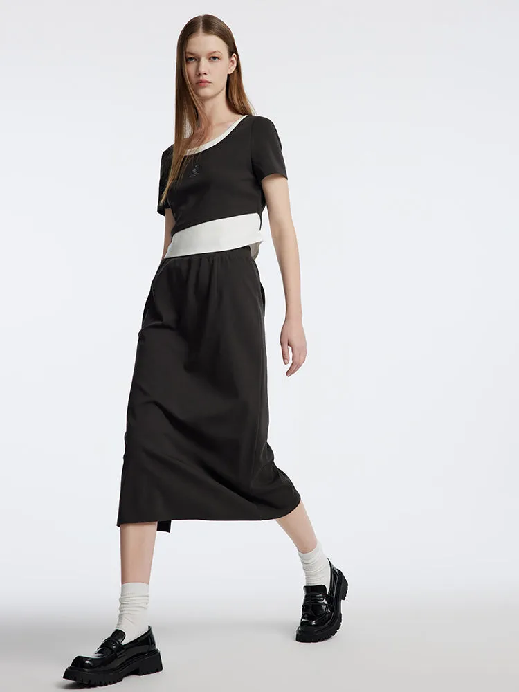 Knitted Side Split Skirt sold by Goelia product image thumbnail 3