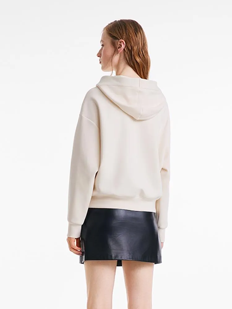 Beige Loose Flower Hoodie sold by Goelia product image thumbnail 4