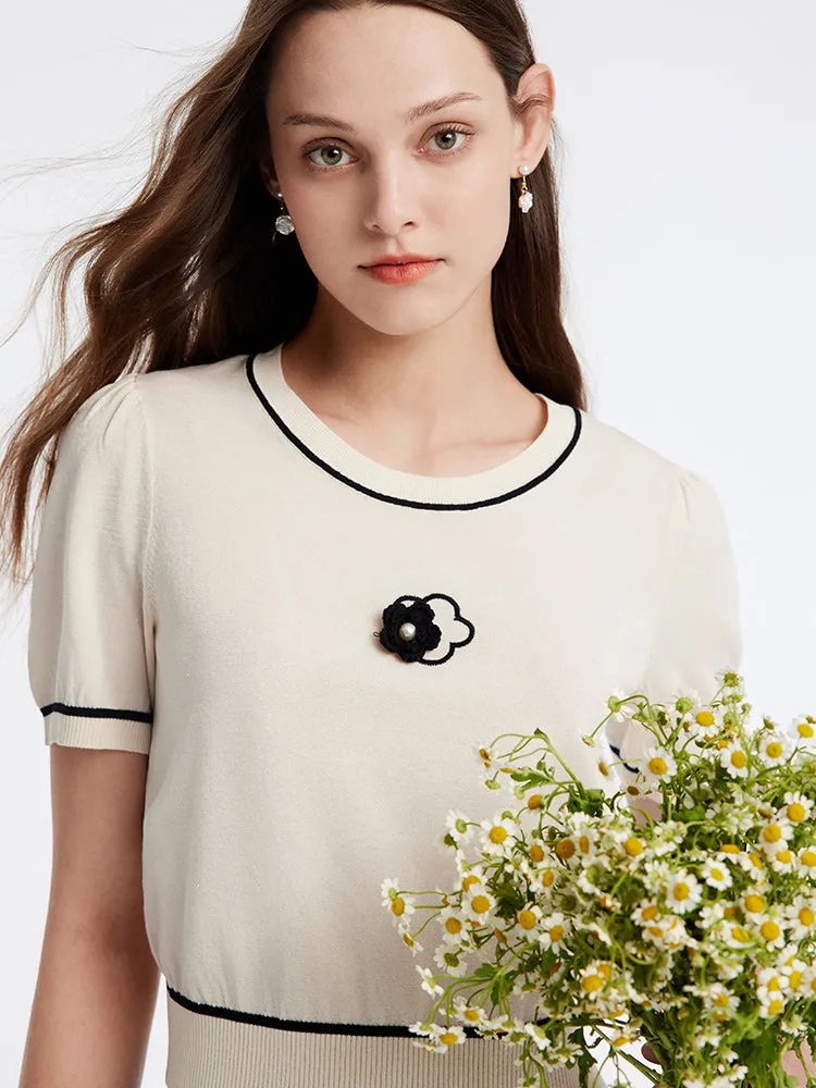 Tencel Mulberry Silk Knit Top sold by Goelia product image thumbnail 5